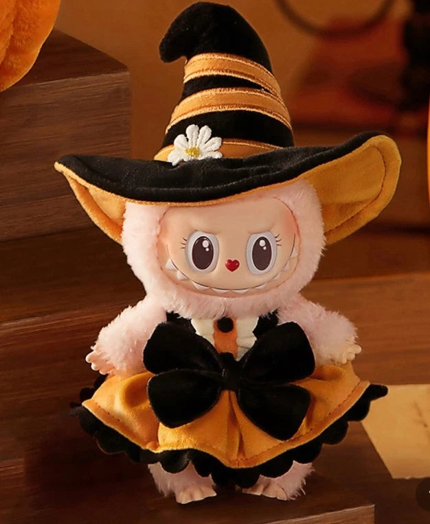 POP MART Labubu The Monsters Mokoko Magic Of Pumpkin Vinyl Plush Pendant 2024 Limited Edition