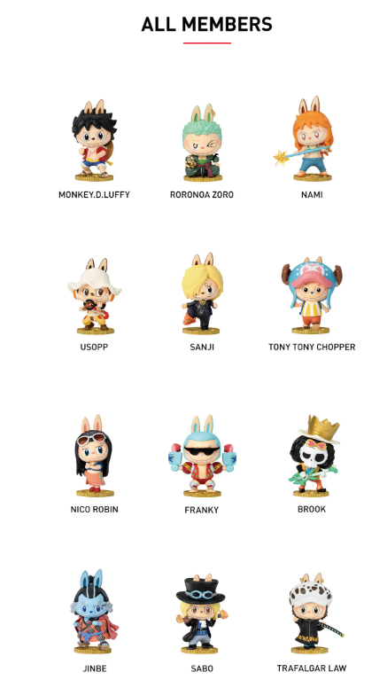 POP Mart THE MONSTERS × One Piece Series Figures Blind